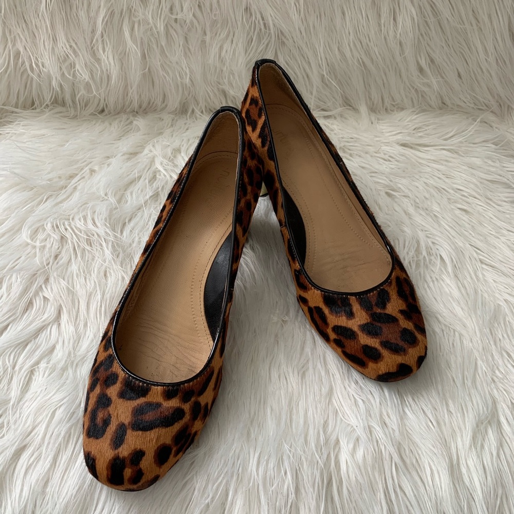 Nurture Leopard Print Block Heel Pumps